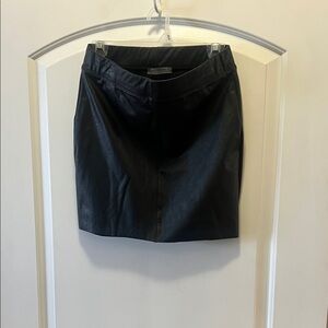 naked wardrobe Black Faux Leather Pencil Skirt